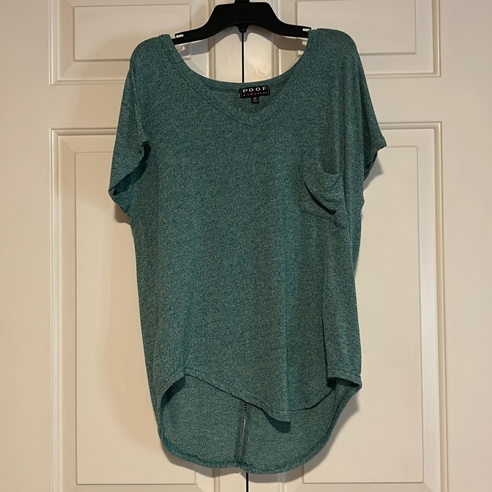 POOF New York - loose fit shirt - teal - size Med